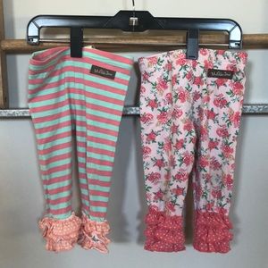 2- Matilda Jane leggings 6-12 months